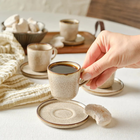 Ensemble de Verres à Espresso Karaca Herica 8 Pièces pour 4 Personnes