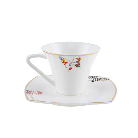 Service Petit Déjeuner Karaca Fine Pearl Unique, 26 pièces carrées/rectangulaires