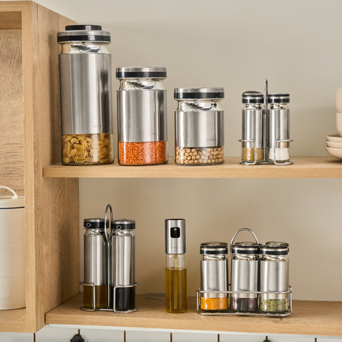 Karaca Stellum, ensemble de 6 pots à épices, inox