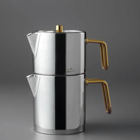 Jumbo Metalix Titanium Gold Set De Théière