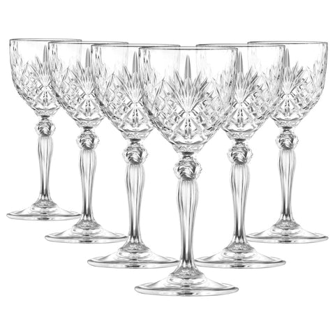 RCR Melodia Nick & Nora Set de 6 Verres à Pied 140 ml