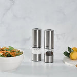 Homend Grindgo 6003 Set de 2 Moulins à Épices Rechargeables, Inox