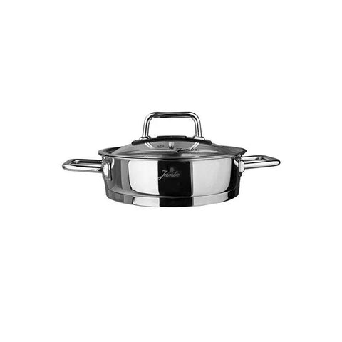 Set de poêles à œufs en acier inoxydable Jumbo Assos – 6 pièces, format midi, à doubles poignées