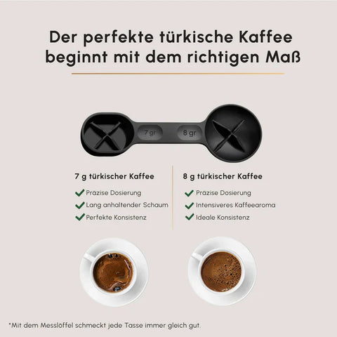 Karaca Hatır Hüps Düet Machine à café turc, blanche